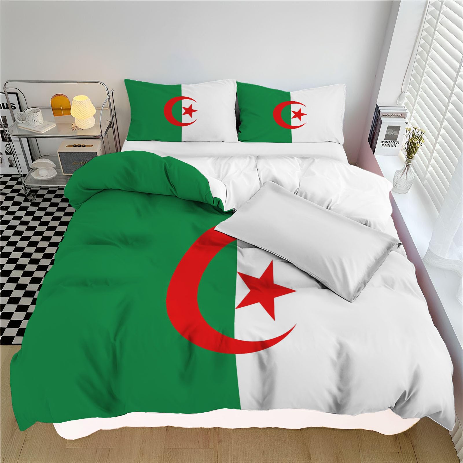 Housse de couette Algérie 240x260 cm déco de chambre douce et chaleureuse