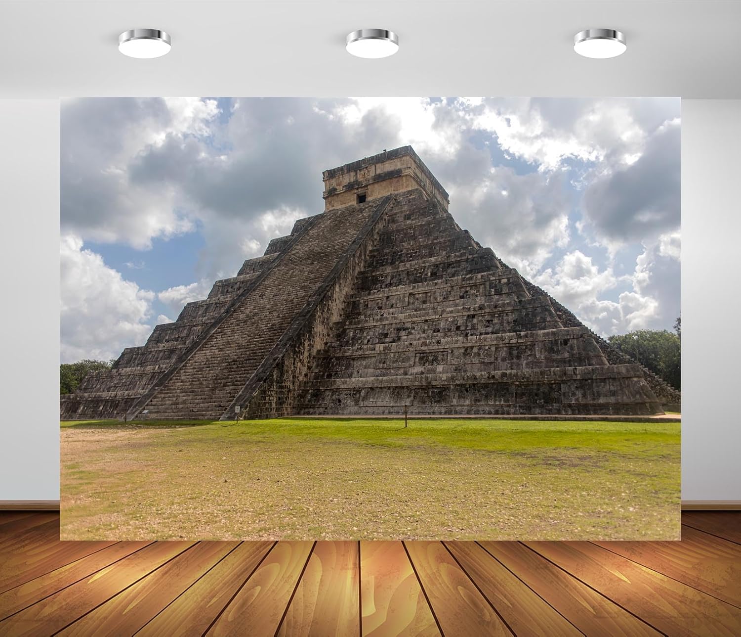 Amazon.com : BELECO 10x8ft Fabric Maya Chizen Itza Pyramid Backdrop ...