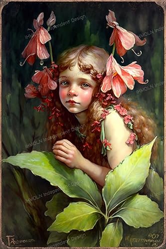 Miniatura 8 de Pintura de diamante de hada de flores de vid  Pequeña chica japonesa fresca arte paisajista, versión simple hecha a mano, kit de pintura de taladro