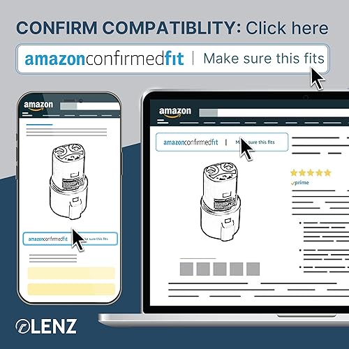 Miniatura 2 de LENZ Adaptador de carga J1772 para Tesla Model 3 Y S X Certificado de seguridad 80A240 VAC, ajuste óptimo, fácil instalación (SAE J1772 Adaptador EV