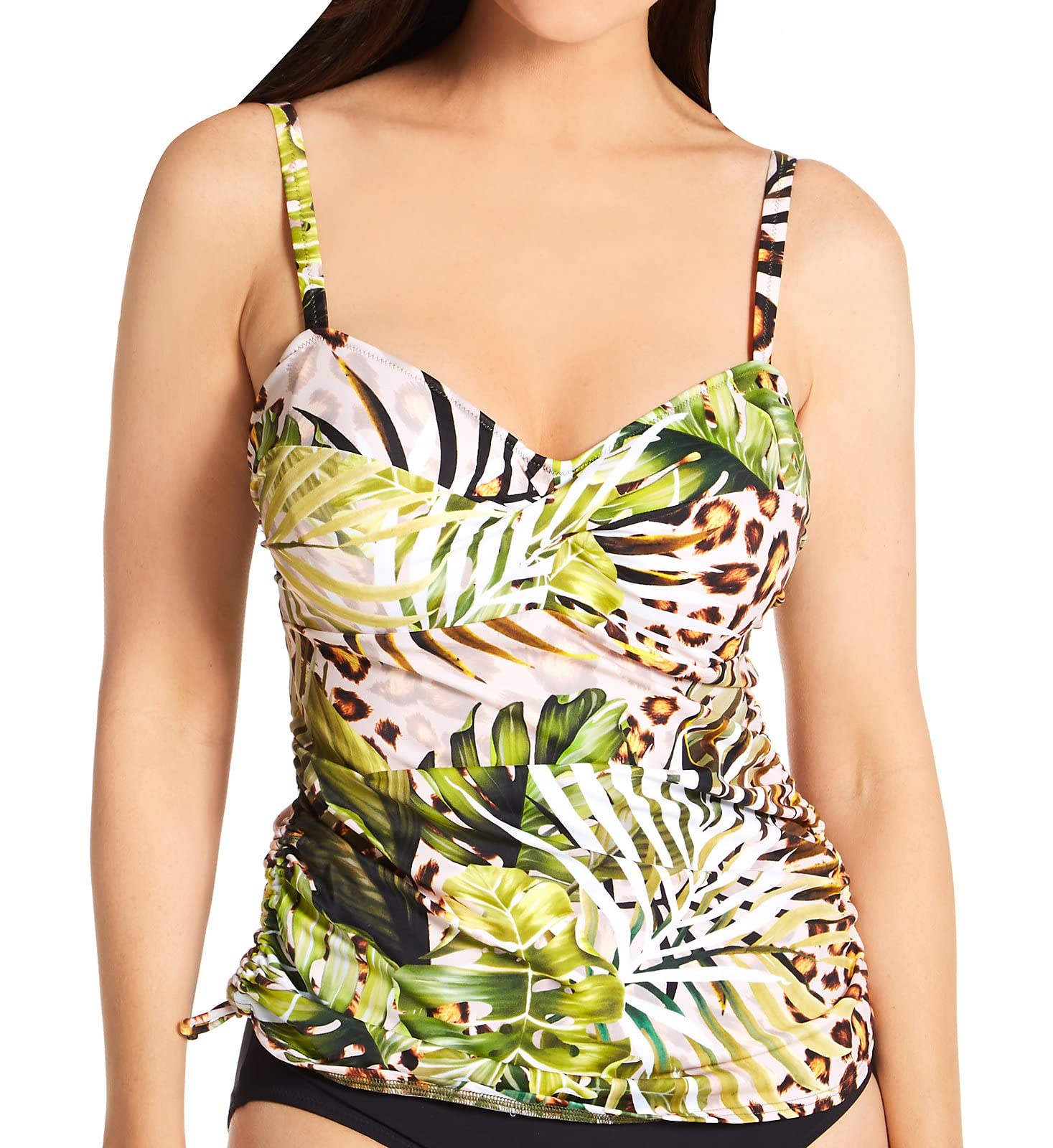 Fantasie 502154 Kabini Oasis Twist Front Tankini Top - 502154 Multi