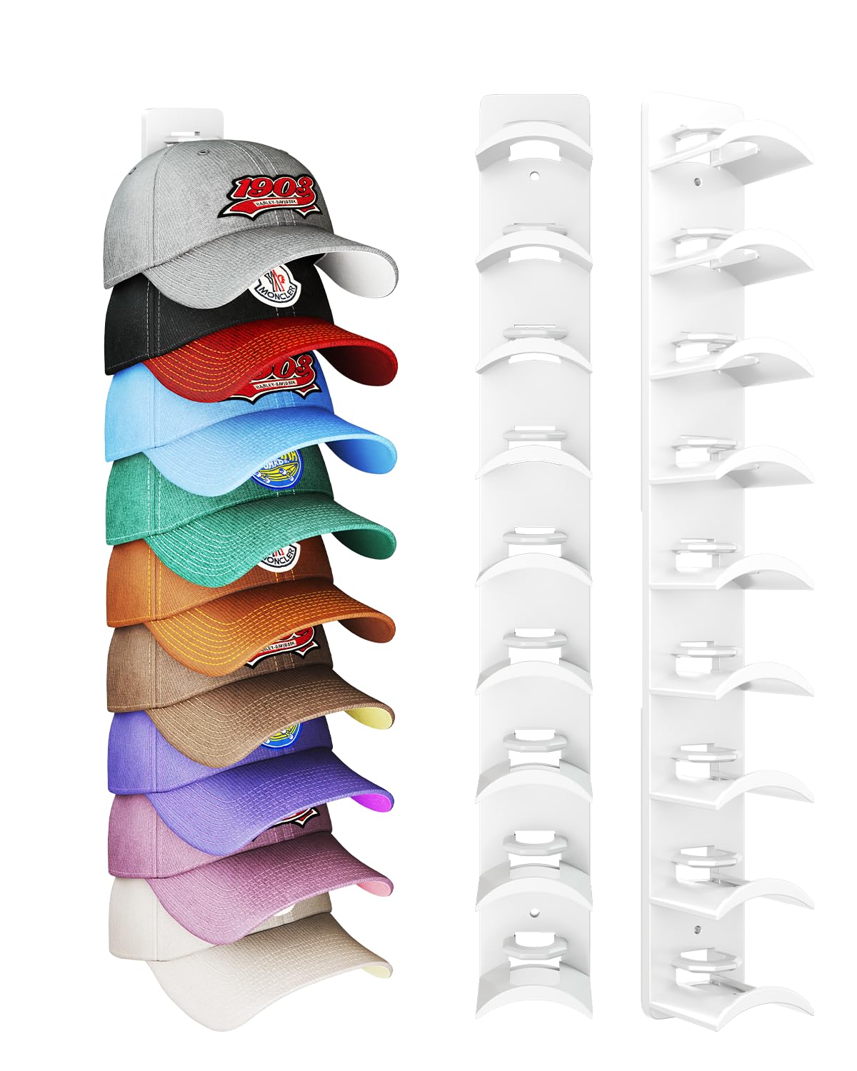 Organiseur de chapeaux pour casquettes de baseball, gain de place dressing