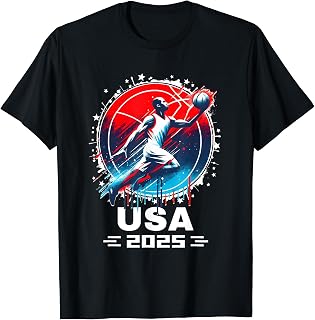 USA Team 2025 Basketball Shirt 2025 Basketball Apparel 2025 T-Shirt