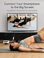 Vista 4 de JSAUX Adaptador USB C a HDMI, adaptador USB tipo C a HDMI hembra de 4K a 60 Hz [para Thunderbolt 3] para iPhone 15 Pro, MacBook Pro/Air, Surface