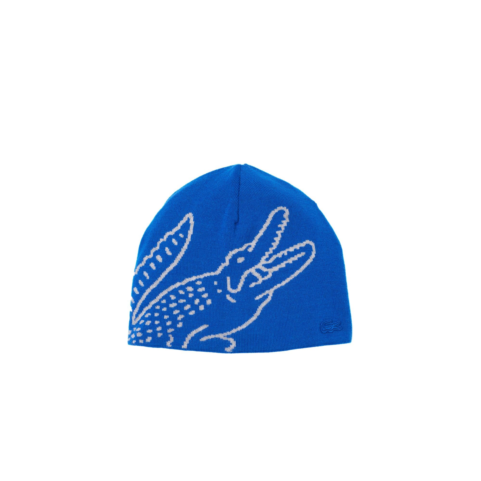Lacoste RB3021 Beanie hat in Blue/Grey