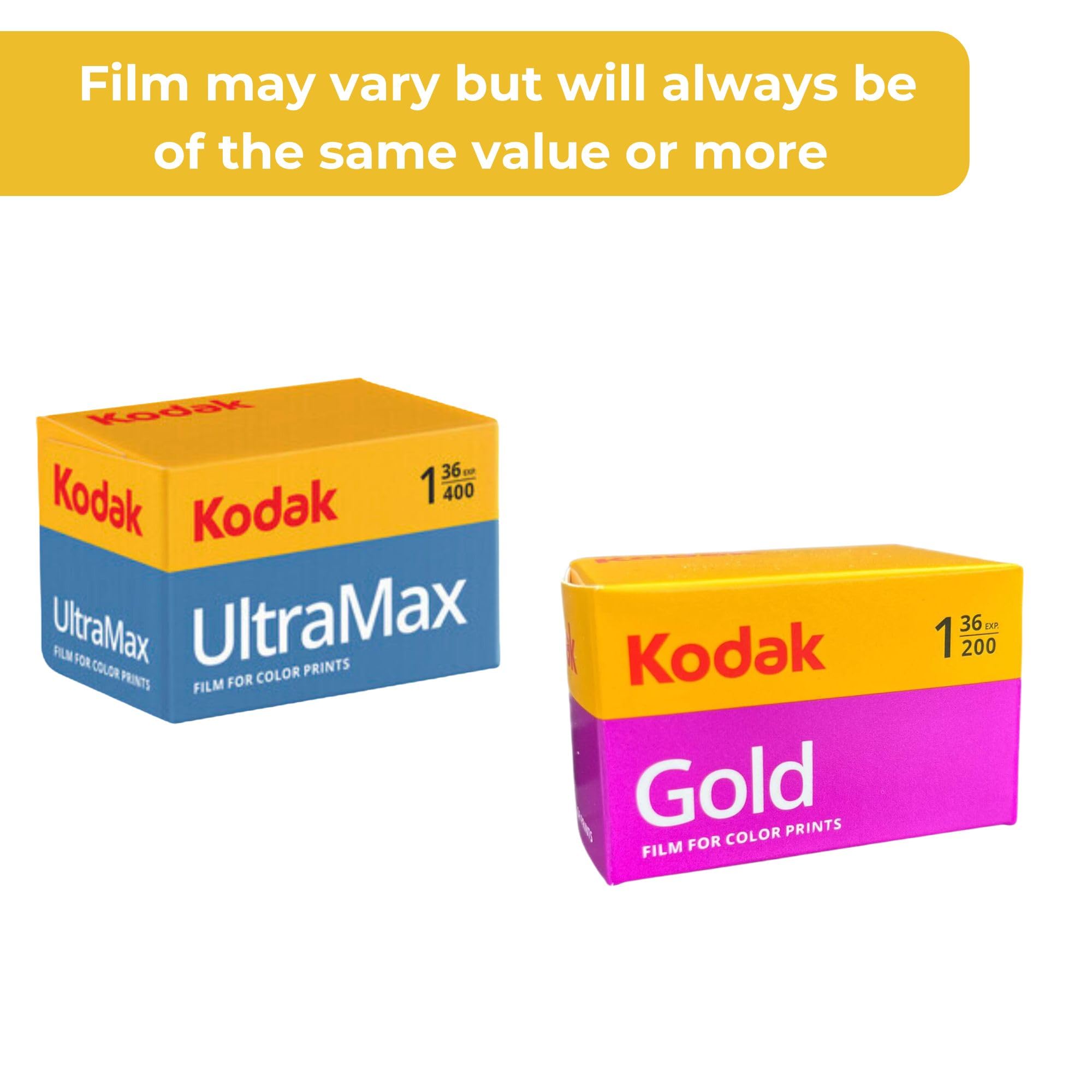 Set di fotocamere da 35 mm con fotocamera AgfaPhoto riutilizzabile da 35 mm, pellicola per fotocamera Kodak Ultramax 400 36 exp, Kodak Gold 200 36 exp, batteria e panno per obiettivo Clikoze con