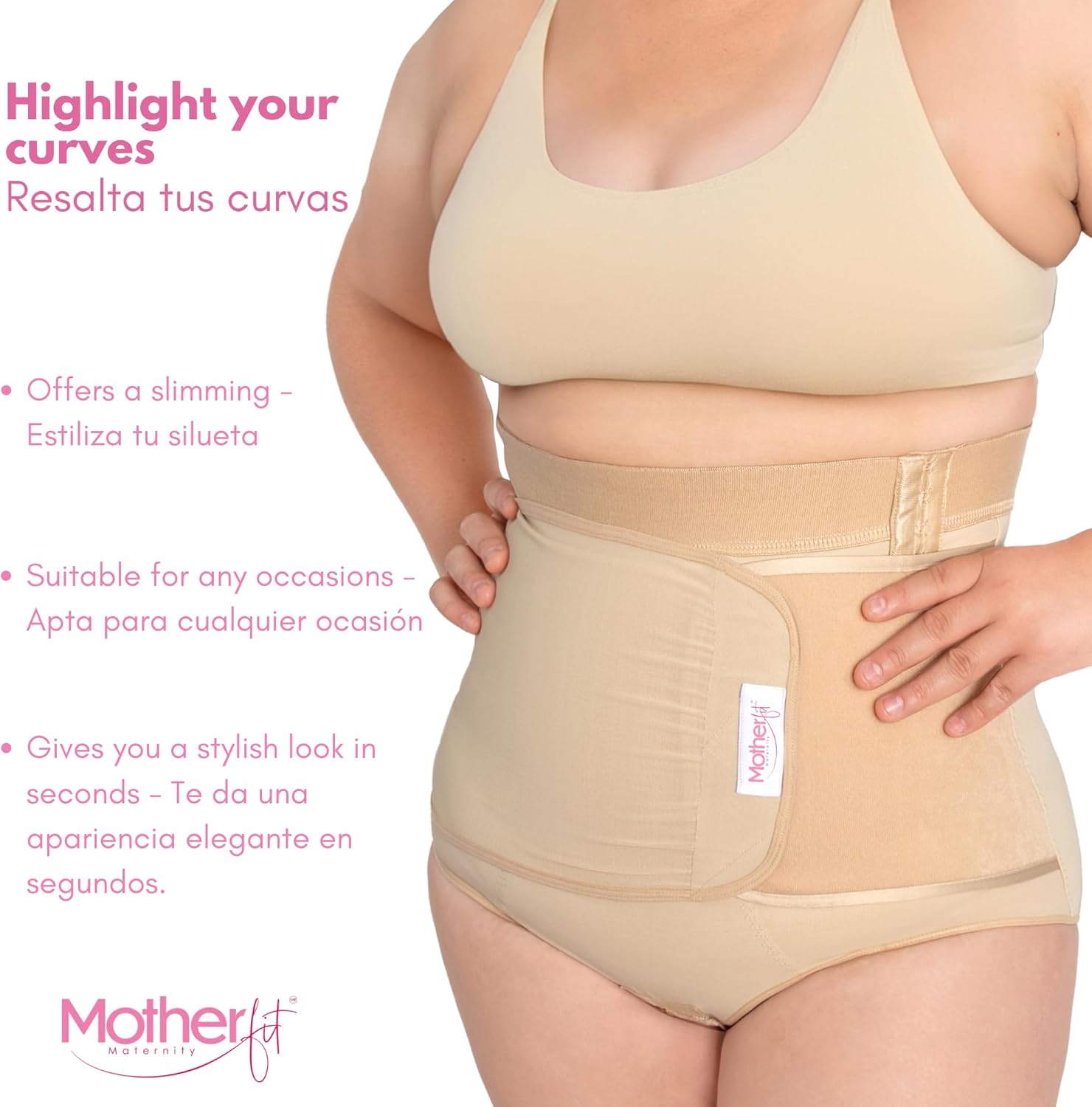 Tummy Control Shapewear for Women – High Compression Postpartum Underwear with Adjustable Belly Band
