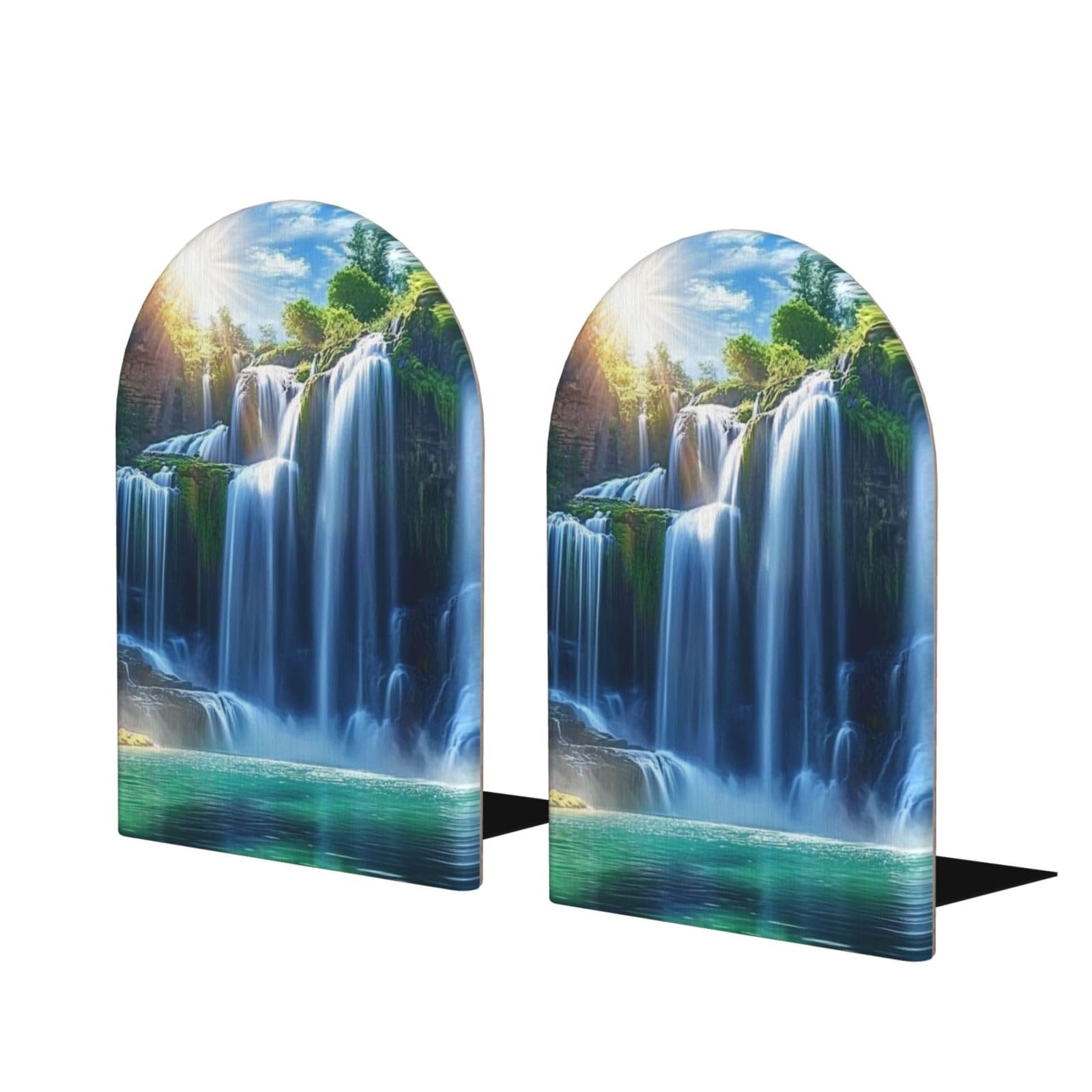 Serre-Livres Cascade métal antidérapant accessoire décoration étagère moderne