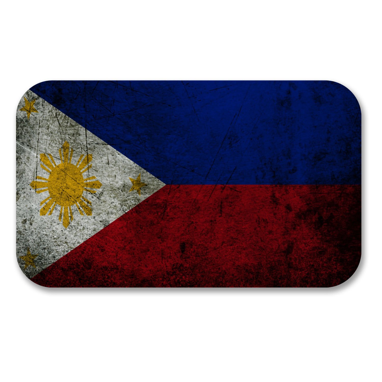 2 x 10cm Philippines Flag Vinyl Stickers Decal Laptop Car Bike Helmet #6188 (10cm Wide x 6cm Tall)
