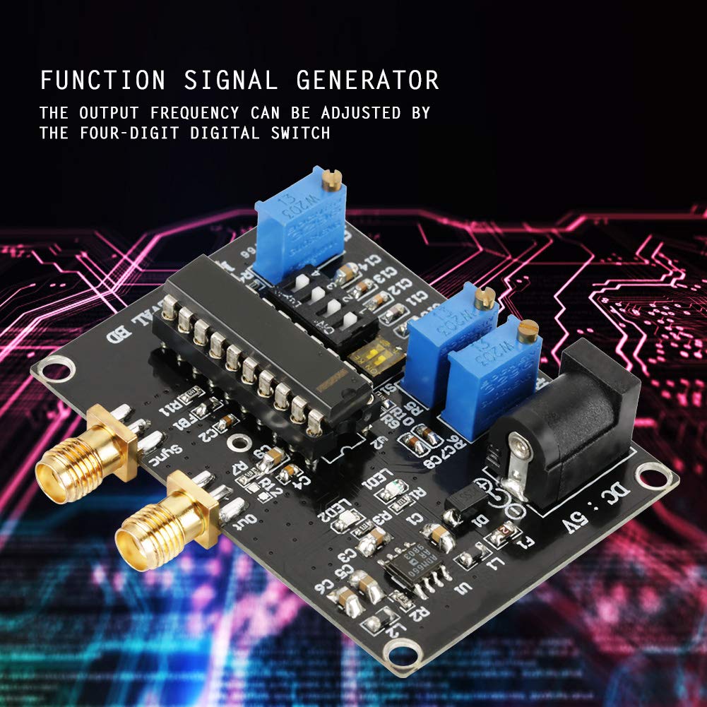 Function Generator, MAX038 Small High Frequency Precision Function Generator Module, Triangular/Sine/Rectangular/Pulse Wave Output, 0.1Hz - 20MHz