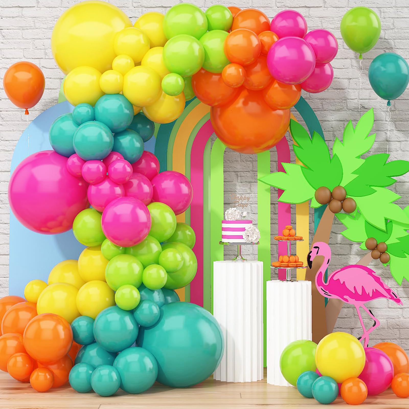 8 Palloncini Girasole 90 Cm – Mylar A Forma Di Girasole Per Feste Hawaiane, Luau, Compleanni - 3