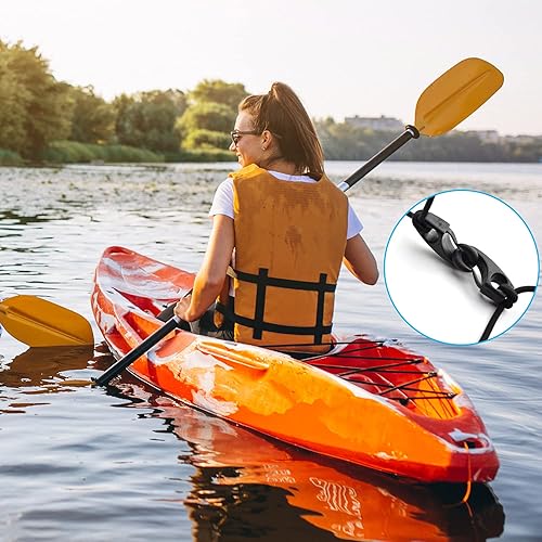 Miniatura 4 de Kit de aparejo de mango de transporte de kayak, asas de transporte de canoa de kayak, piezas de repuesto de cuerda elástica de 15 pies y 0.236 in