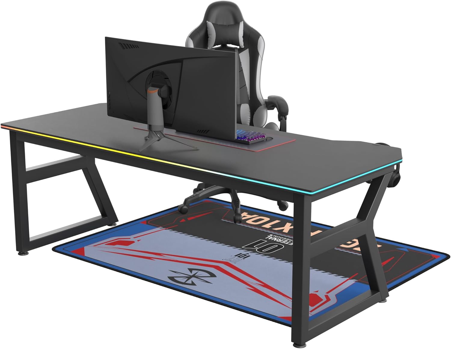 GundamSEED Non-Slip Floor Chair Mat 35"×47" for Gaming Chair Mat