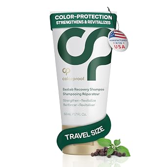 Colorproof Baobab Hair Recovery Conditioner 1.7 Fl. Oz. Sulfate Free Conditioner, Travel Size Strengthening Hair Conditioner for Damaged Hair w/Peppercorn Patchouli Scent
