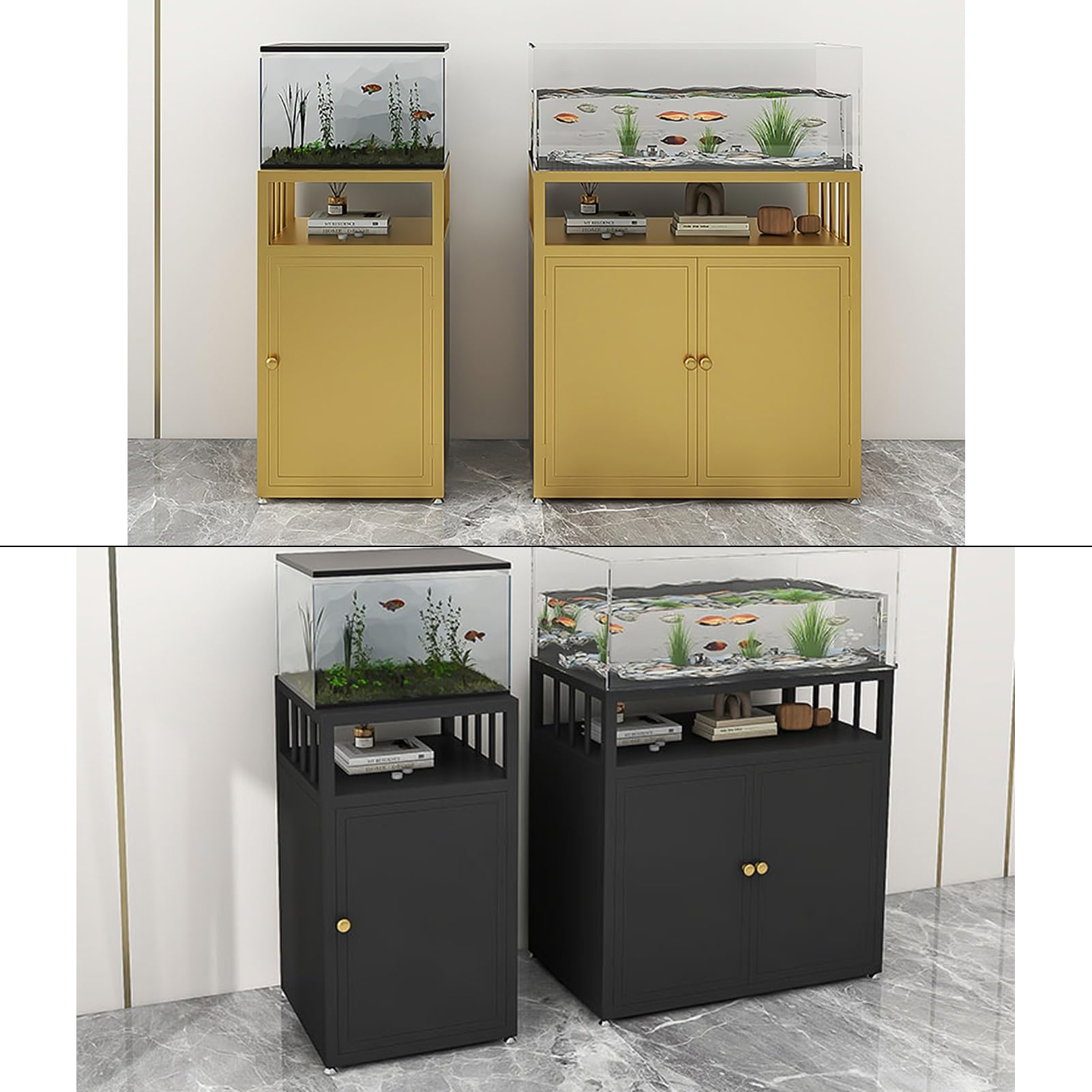 Szafka pod Akwarium, Stojak pod Akwarium, Stojak pod Akwarium dla Gadów, Szafka pod Terrarium, Stolik pod Terrarium(White,45x25x70cm/18x10x28in)