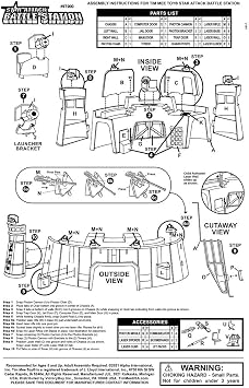 TimMee Star Attack Battle Station - Action Figure Size for Play & Display - USA