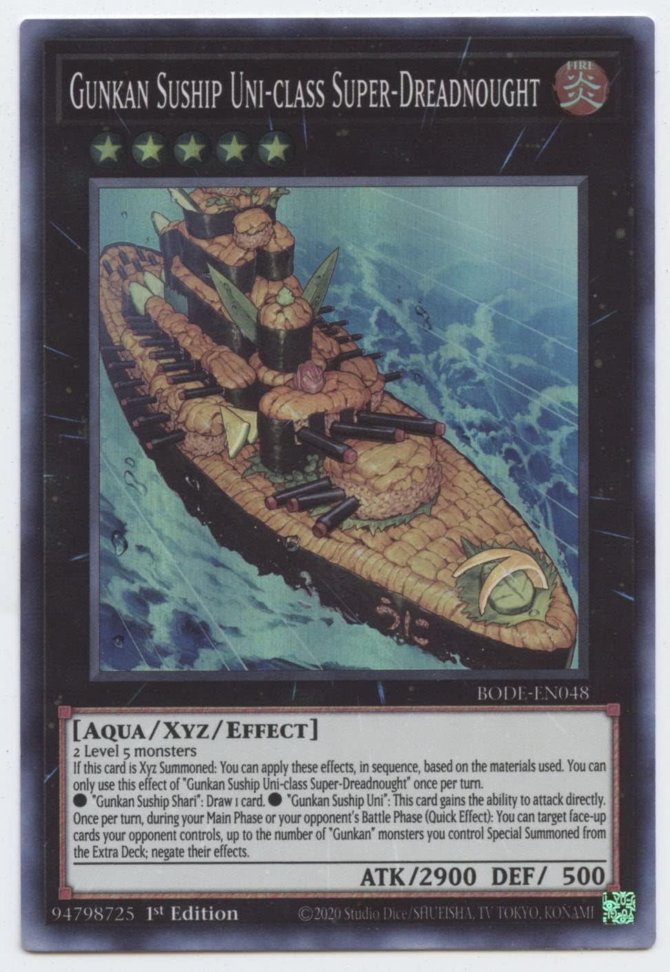 Gunkan Suship Uni-class Super-Dreadnaught [1st Edition] BODE-EN048 Precios | YuGiOh Burst Of Destiny | Tarjetas De YuGiOh