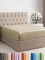 Vista 132 de King Fitted Bed Sheet - Bottom Single Fitted Sheet Only - Ultra-Soft Hotel Luxury Bedding w/ 8-16 Inch Deep Pockets - Breathable, Cooling & Wrinkle