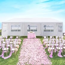 Outdoor Party Tent, 5-Sided Heavy Duty Gazebo, White