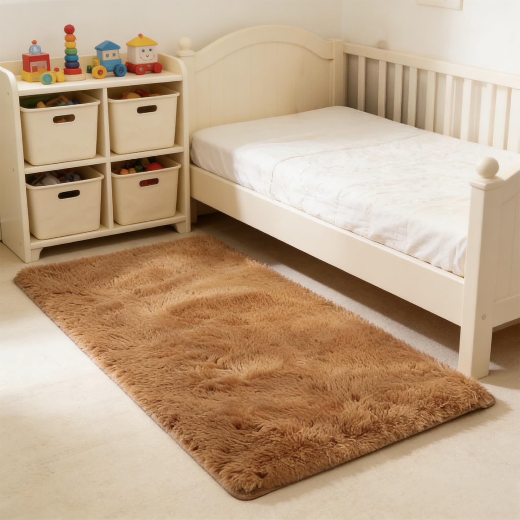 Amazon.co.jp: 洗えるラグ 70 x 180 cm 厚め洗える滑り止め付ふわっと