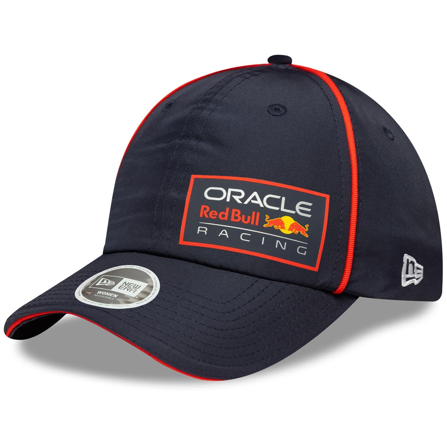 Red Bull Racing F1 Baseball Cap, New Era Team Open Back, Navy with Red Trim, Adjustable