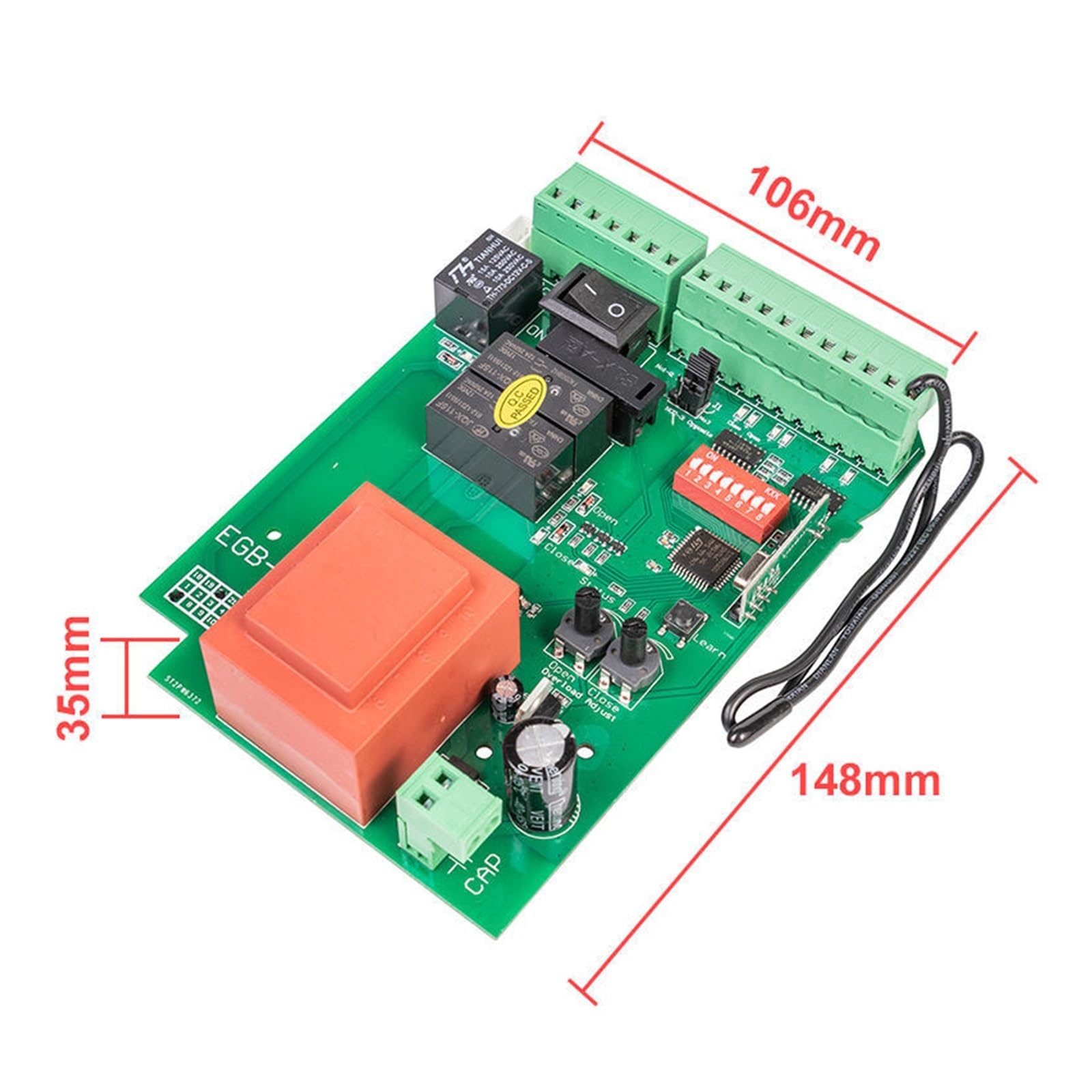 Scheda PCB Da 220 V O 110 V CA for Pannello Di Controllo Dell'apricancello Scorrevole Automatico Pannello Di Controllo Smart Control Center Sostituire I Raccordi | Kit 1