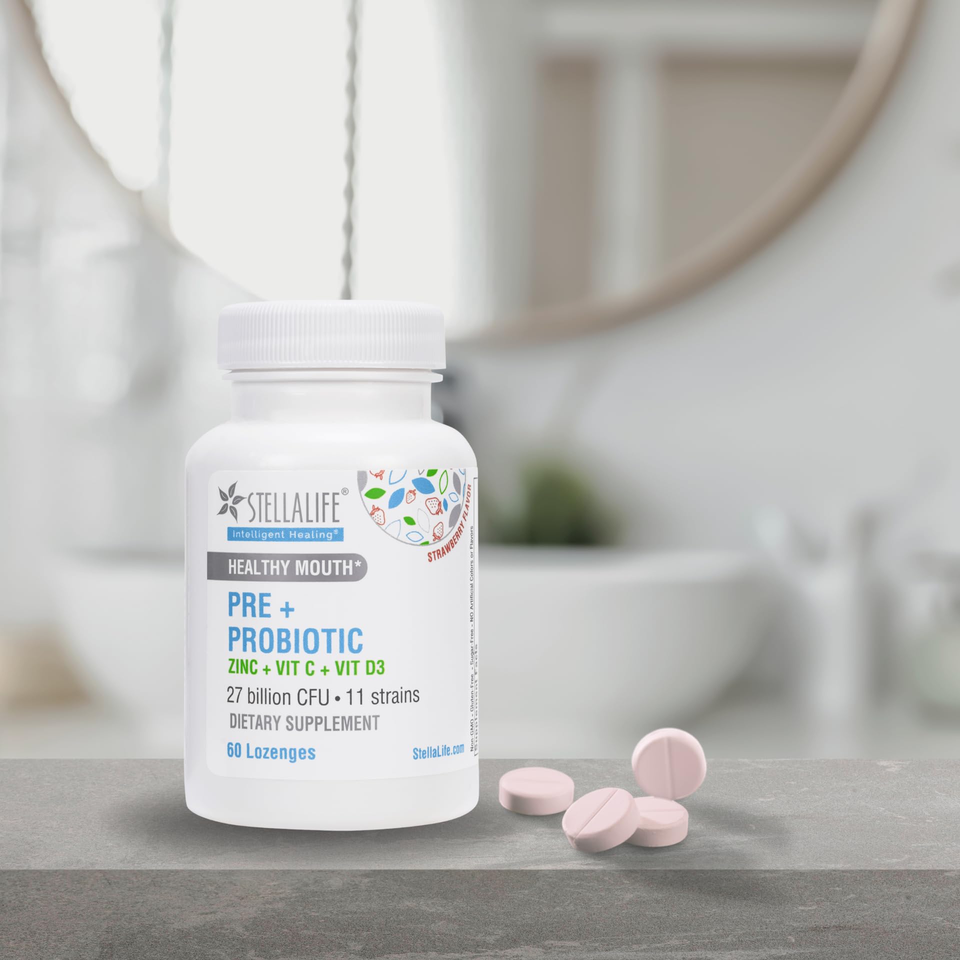Amazon.com: StellaLife Probiotics Oral PRE+PROBIOTICS LOZENGES