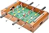 Wooden Foosball 4 Handle-12 Figure Table Match-football Table Game - Footballless Wooden Foosball