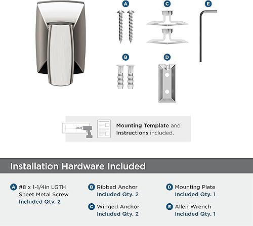 Vista 60 de Amerock BH36012BBZ - Toallero dorado champán Accesorio de baño Highland Ridge 7-7/16 pulgadas (7.441 in) de longitud Toallero de mano