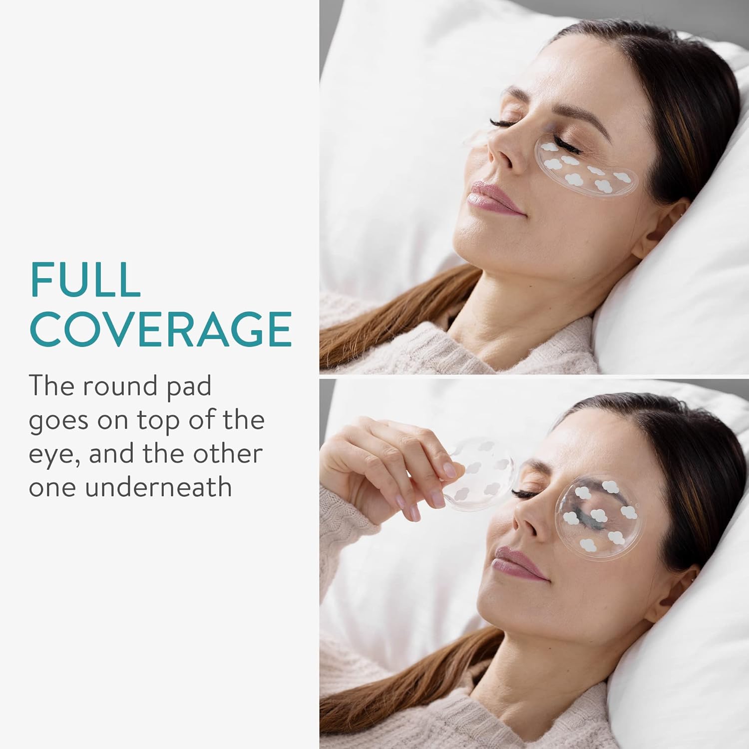 Navaris Cooling Eye Gel Pads Reusable Cold Compress Patches for