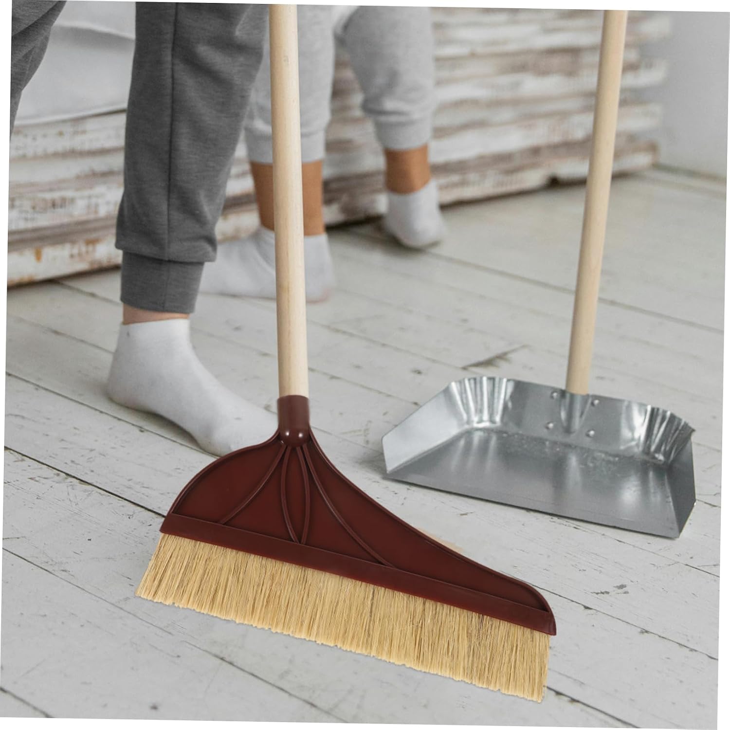 Household Broom Head Replacement Soft Bristle Push Broom Refill Part for Floor Sweeper