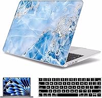 Vista 13 de Funda para MacBook Air de 15 pulgadas A3241 A3114 A2941 (versión 2023 2024 2025) – Carcasa rígida protectora a presión para MacBook Air de 15.3