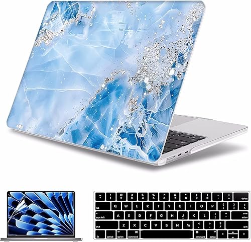 Miniatura 13 de Funda para MacBook Air de 15 pulgadas A3241 A3114 A2941 (versión 2023 2024 2025) – Carcasa rígida protectora a presión para MacBook Air de 15.3