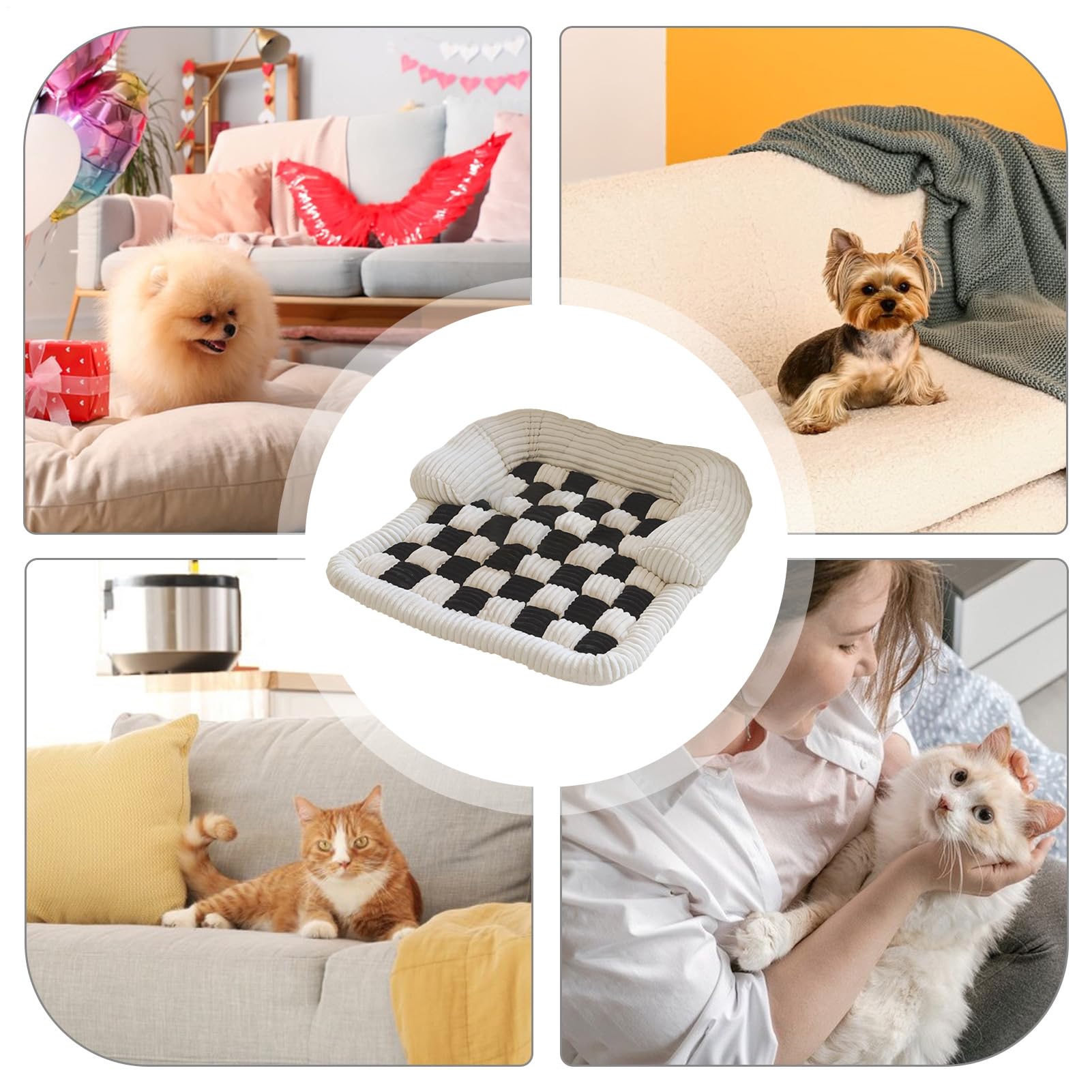 Copertura Per Divano Per Cani Cuscino In Flanella Antiscivolo 70 Cm | Lavabile Copertura Per Divano Per Animali Domestici Per Protezione Mobili Interni Gatto Cucciolo Sonno Rilassamento