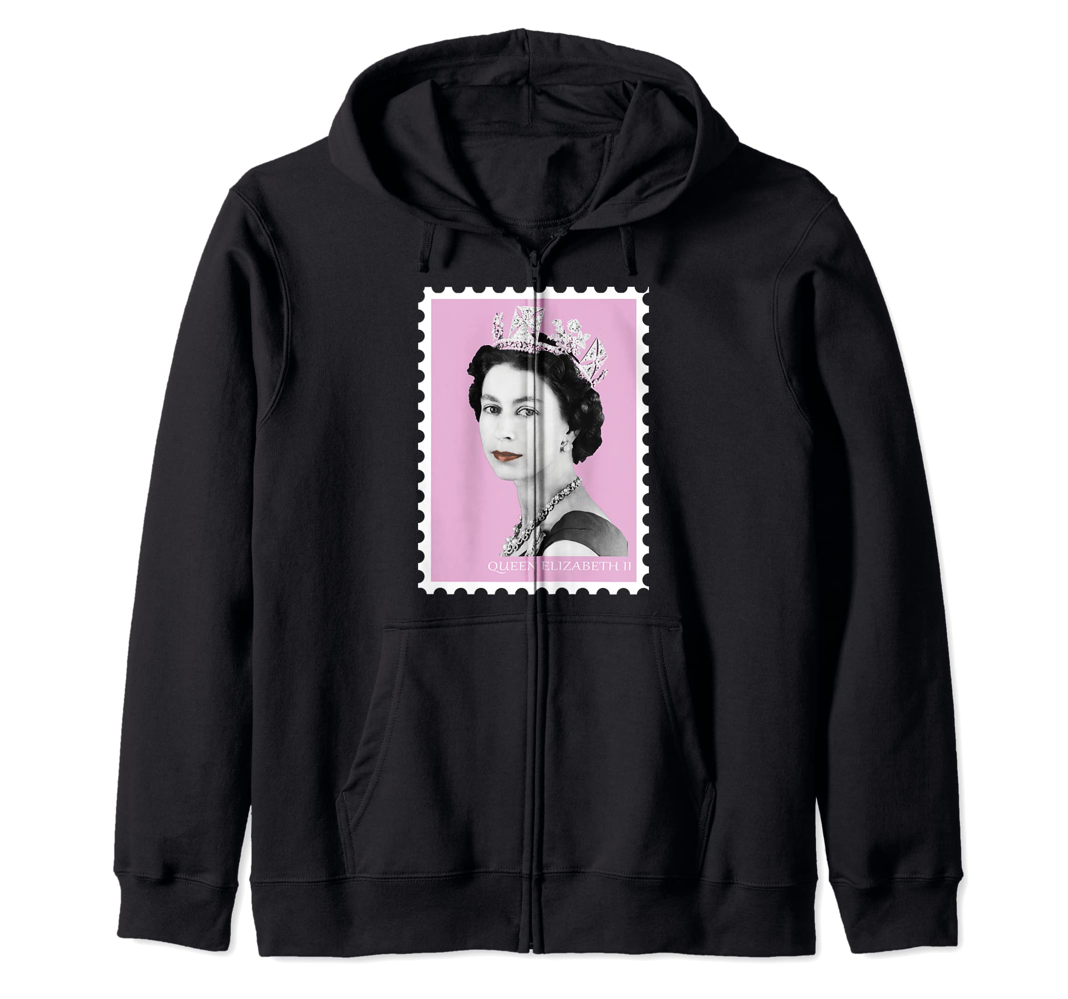 Queen Elizabeth II T-Shirt Zip Hoodie