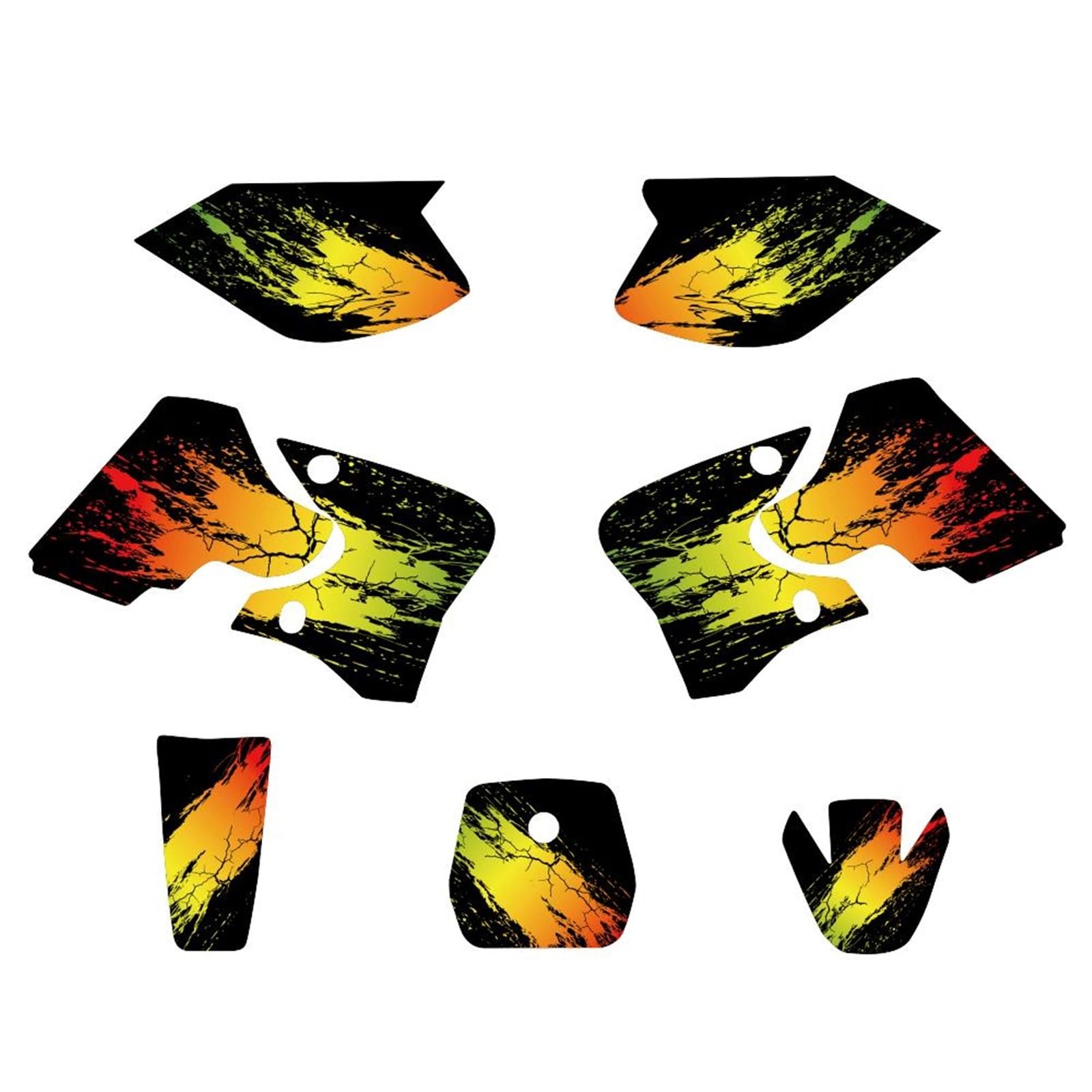for Yamaha TTR90 2000–2007 – Full Graphics Kit, Off-Road Dirt Bike Stickers 2006 2005 2004 2003 Complete Decal Set