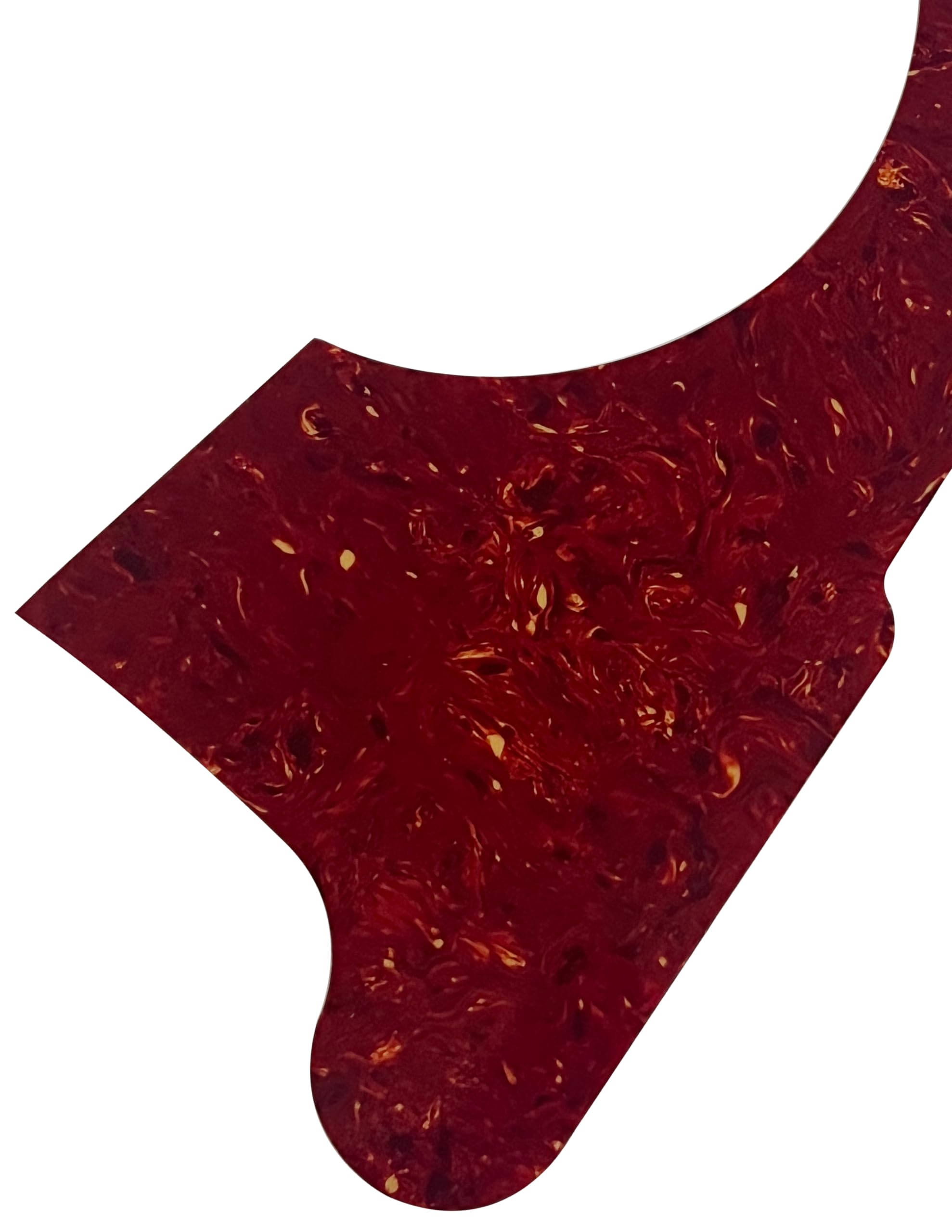 Guitar Parts For D'Angelico Style Acoustic Guitar Self Adhensive Guitar Pickguard (Red Tortoise)
