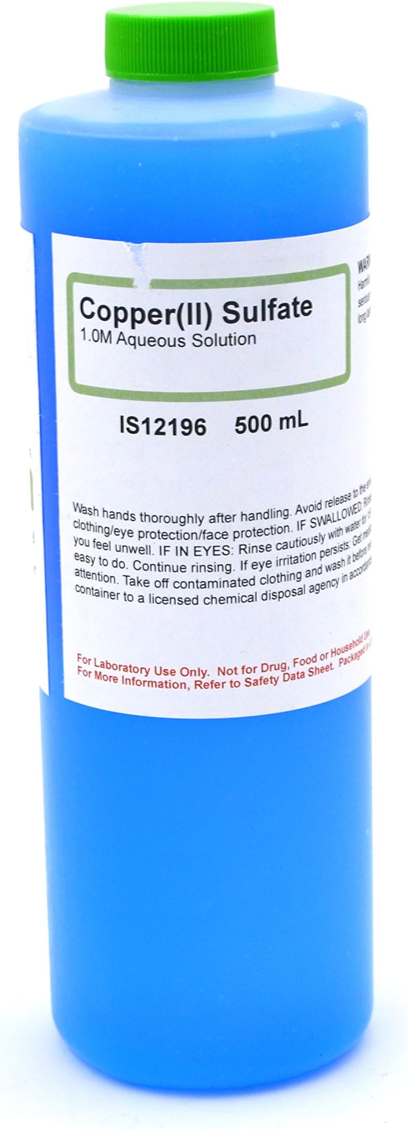 Copper (II) Sulfate Solution, 1M, 500mL - The Curated Chemical Collection