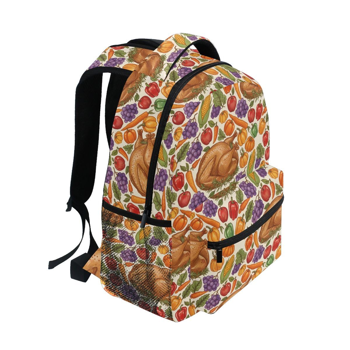Kinder-Rucksack mit Brathähnchen-Motiv, für Jungen, Mädchen, Studenten, große Rucksäcke für Grundschule, Schultertasche, Büchertasche