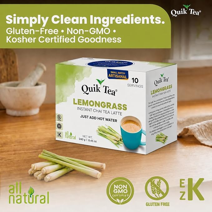 Mezcla de Té Chai Instantáneo Limoncillo 10 Sobres miniatura 3