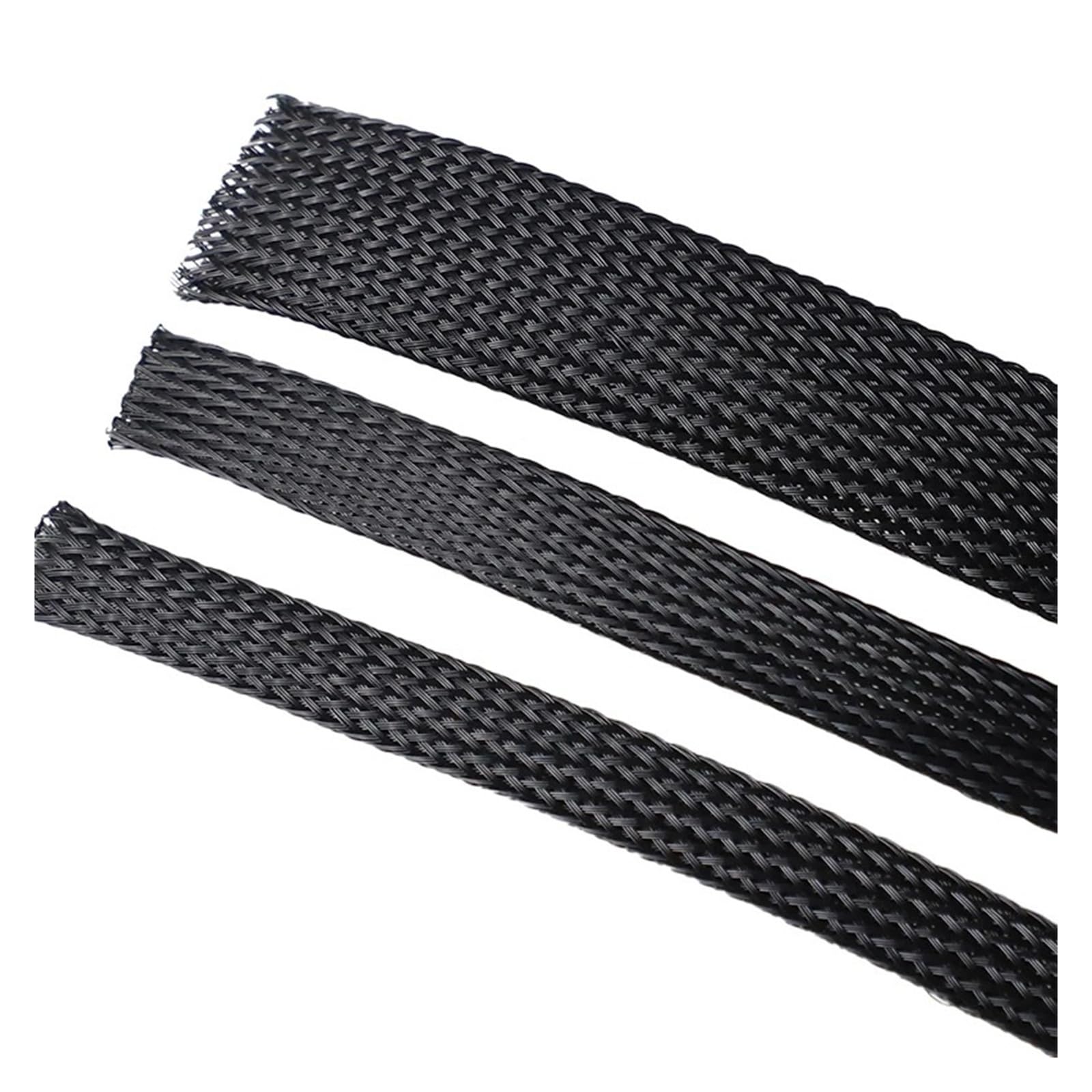 Guaina in PET per cavi isolata, intrecciata, ignifuga, in nylon, per cavi dati (5 metri, 18 mm)