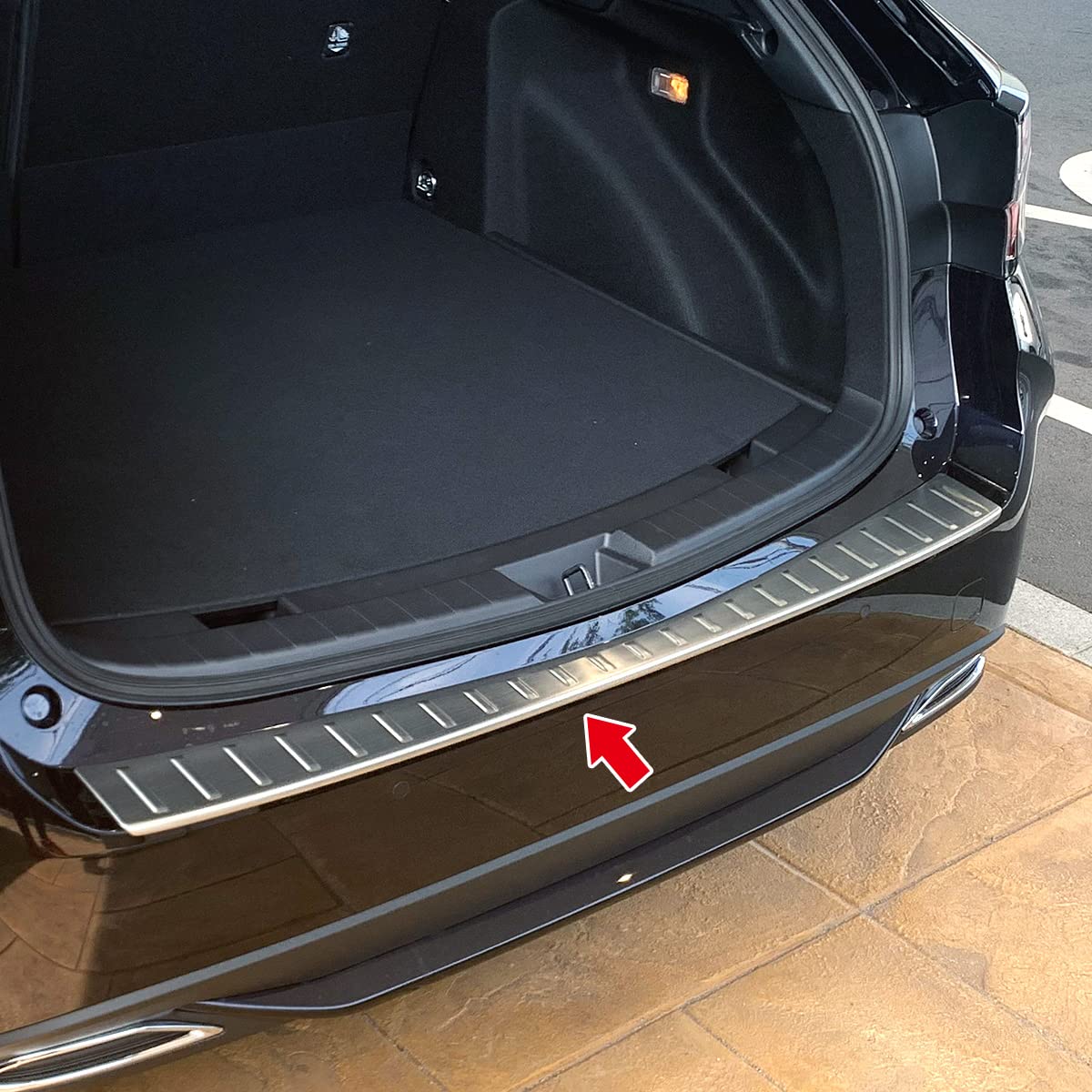 カローラスポーツ　リヤバンパーステップガード　モデリスタ　ガーニッシュ オートパーツエージェンシー リアバンパーステップガード トヨタ