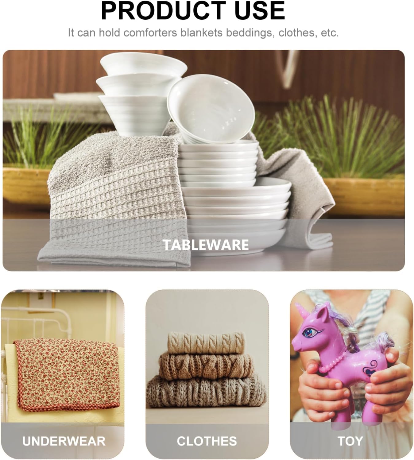MAGICLULU Hollow Storage Basket Lids Woven Storage Tub for Office Supplies Condiments Sundry Container