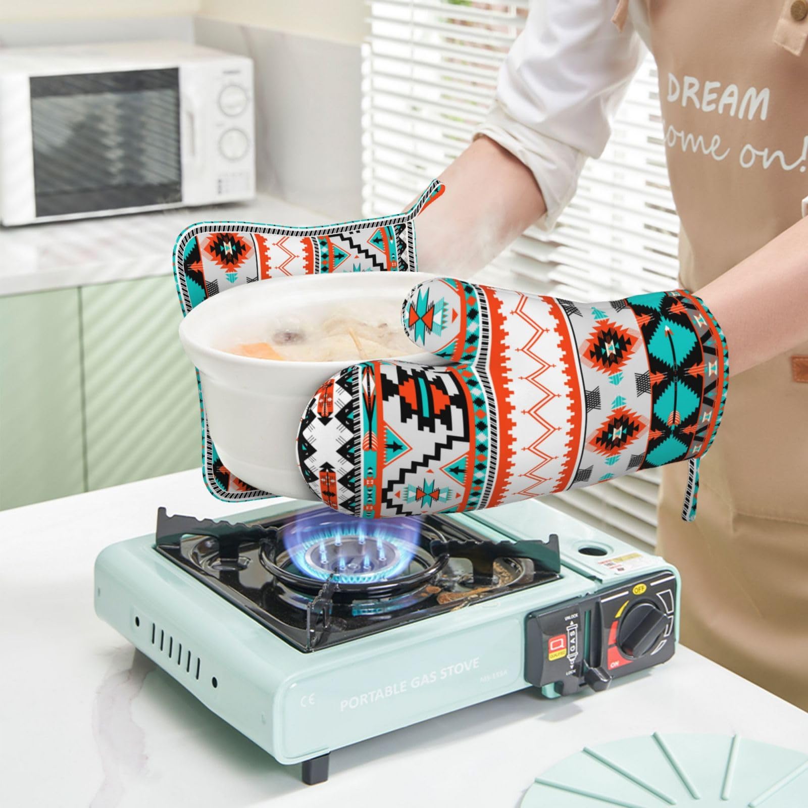 Paire De Maniques En Silicone Pour L´incroyable Cocotte Cookut - Bleu