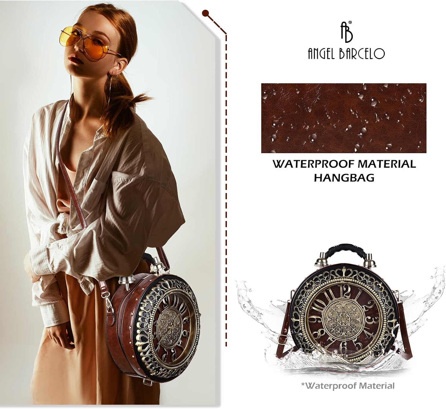 Angel Barcelo Crossbody Purse and Handbags for Women Fashion Ladies Shoulder Bag - Image 6