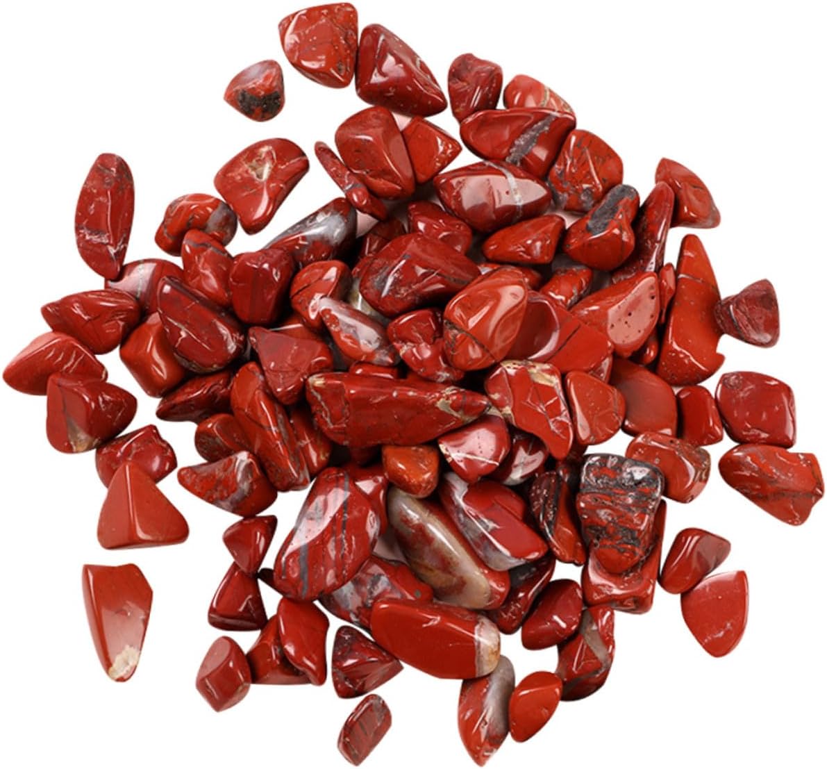Red Jasper Aquarium Gravel 7-9mm Bulk Decorative Fish Tank Stones Terrarium Rocks for Aquatic Pets and Fish Tank Supplies