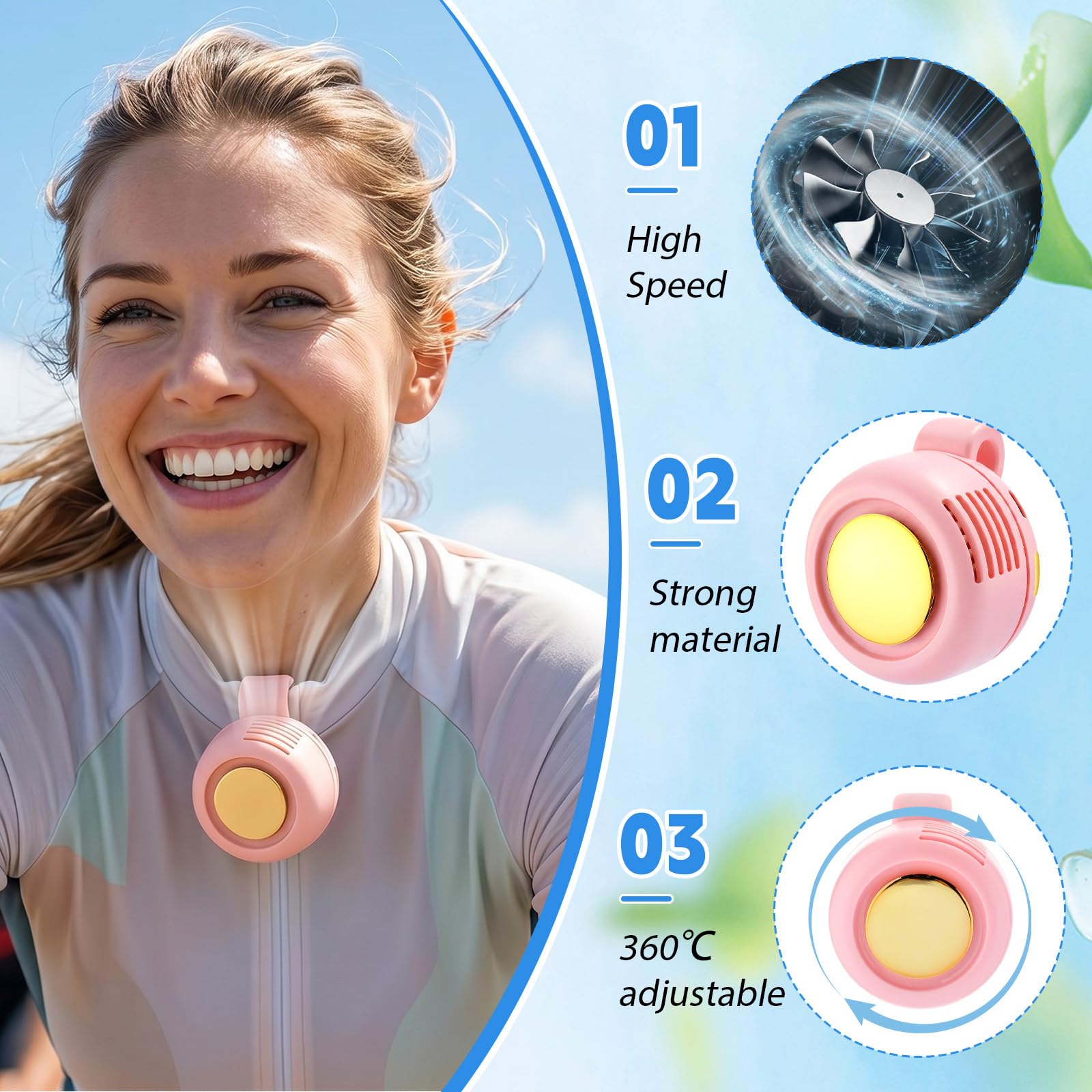 Amazon.com: ZeahVeyora 2 Pack Portable Silent Mini Bladeless Clip