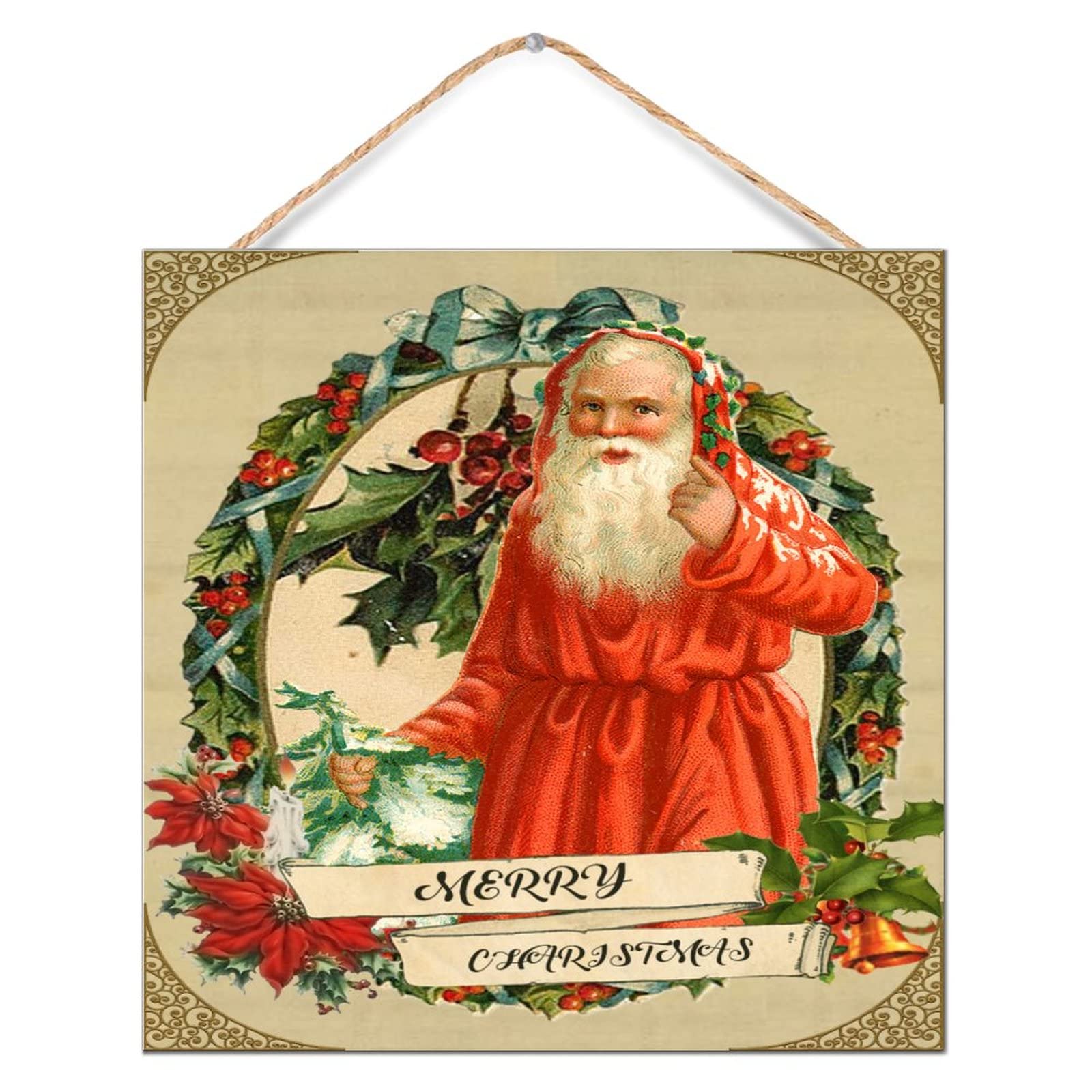 Panneau mural pour salle de bain Père Noël, le cadeau idéal