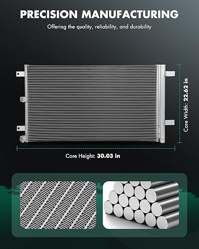 Vista 330 de SCITOO Aire acondicionado condensador compatible con Chevrolet, para modelos GMC - Silverado 2500 HD 2015-2019 - Sierra 2500 HD 2015-2019 - 6.0L