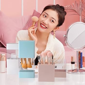 Amazon | Annhua メイクブラシスタンド メイクブラシ収納 蓋付き